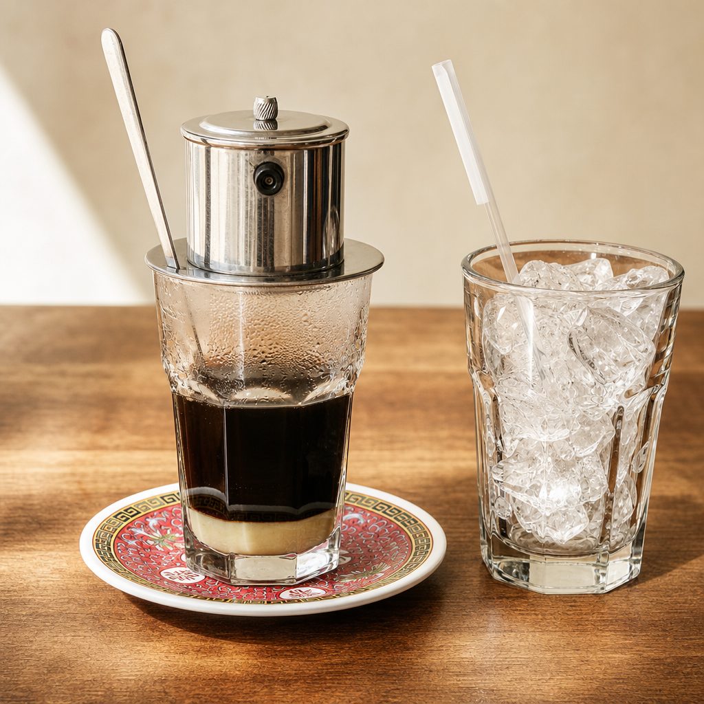 Ca Phe Phin Sua Nong / Ca Phe Phin Sua Da – Vietnamese Coffee.
