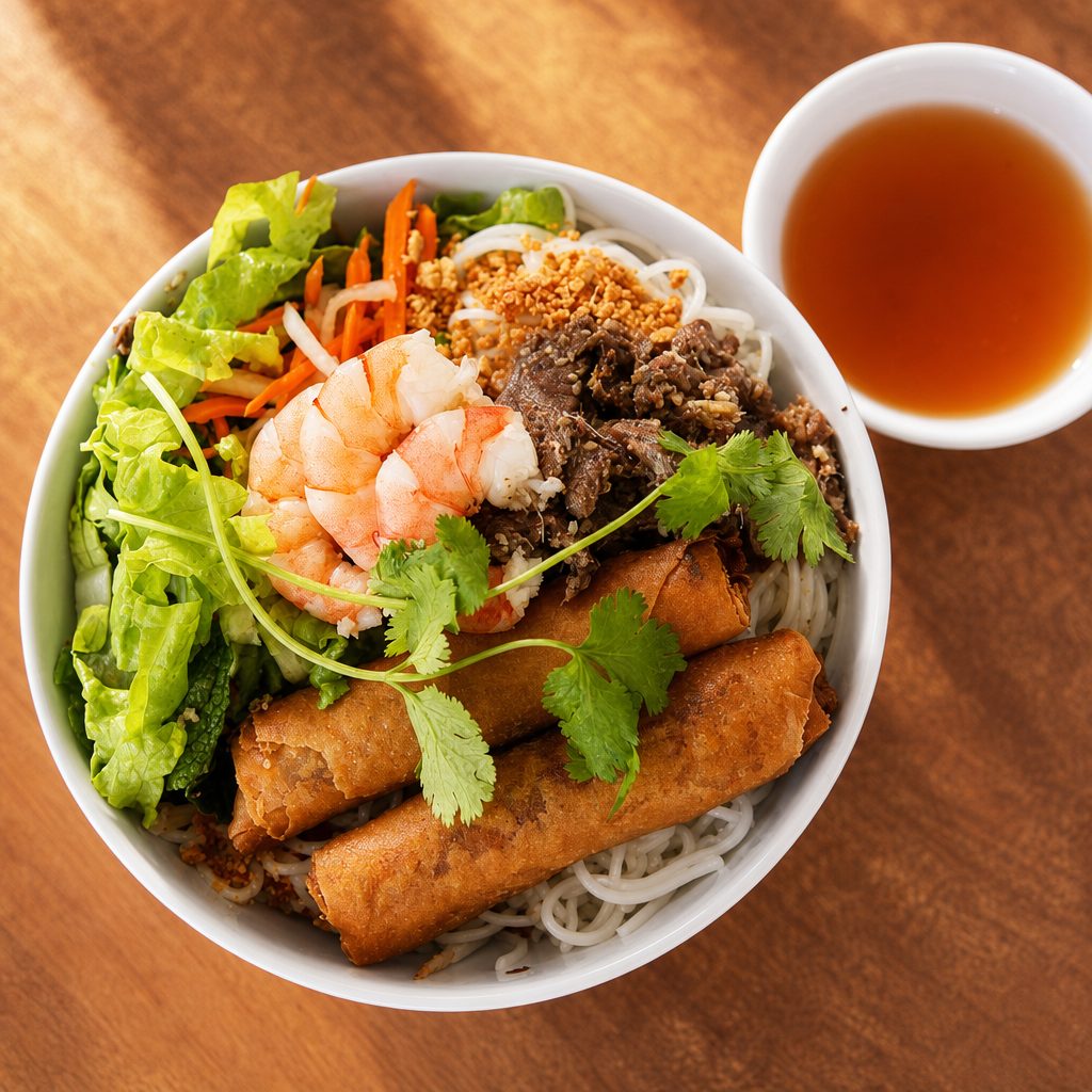Bun Cha Gio Thit Nuong.