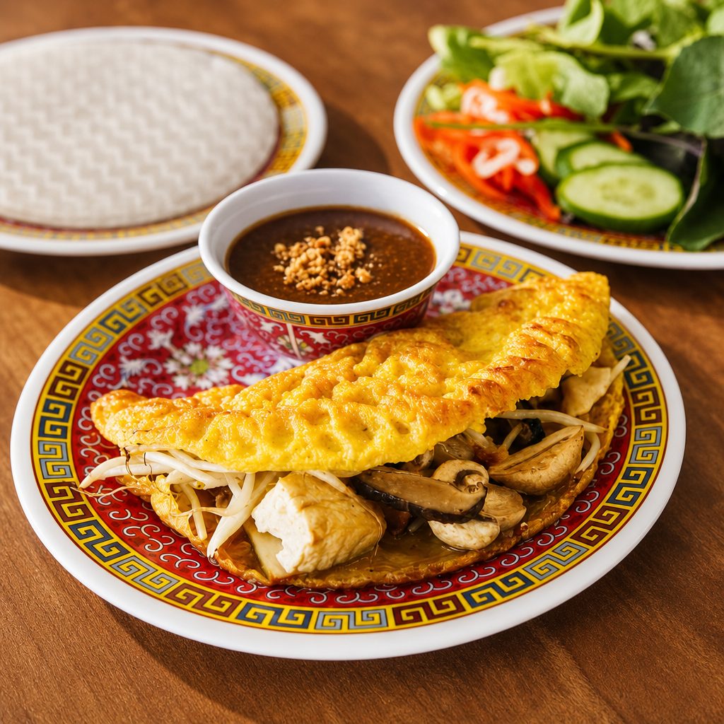 Banh Xeo Chay – Vegetarian Crepe.