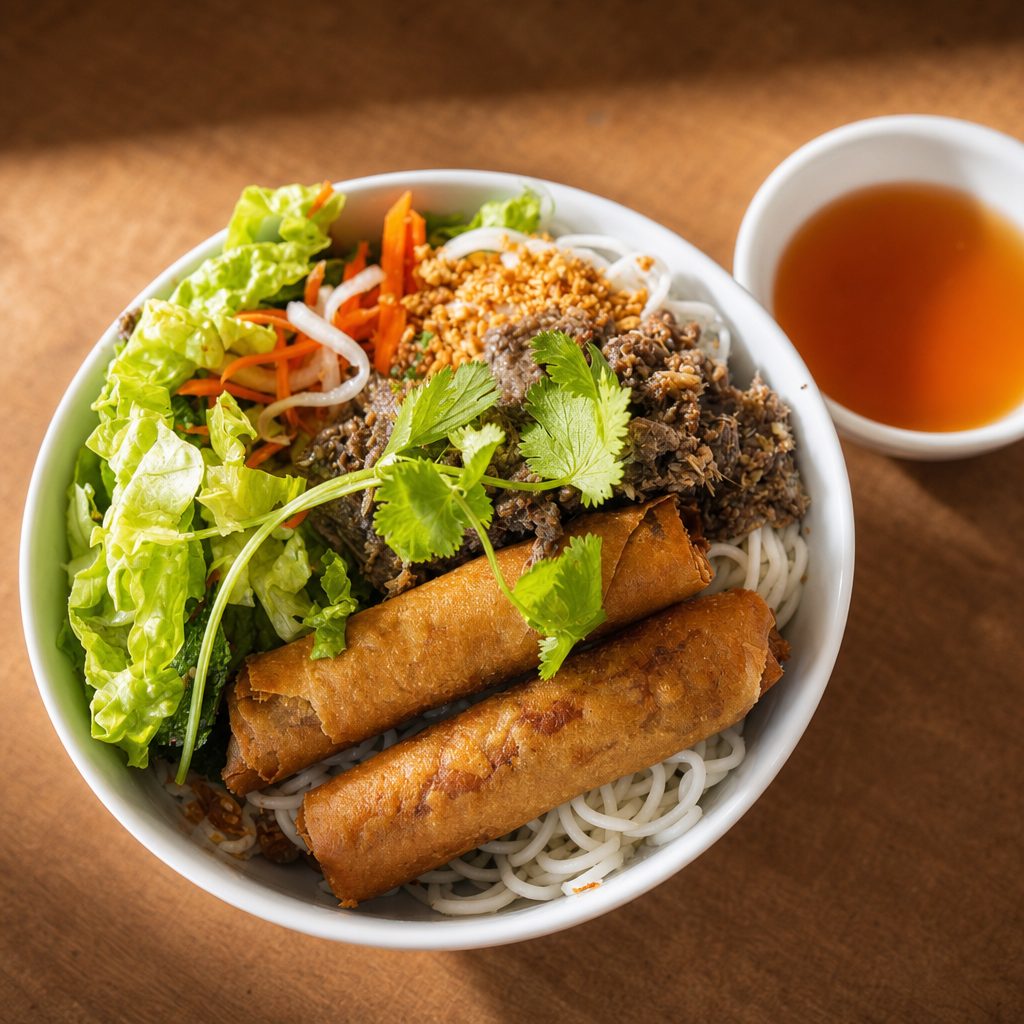 Bun Cha Gio Tom Thit Nuong.
